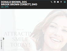 Tablet Screenshot of browncorbettdental.com